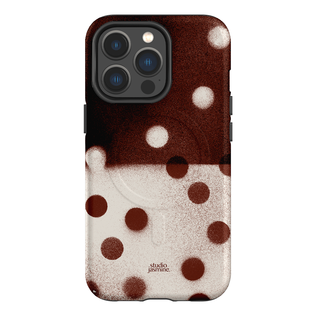 Espresso Polka Dot Printed Phone Cases iPhone 13 Pro / Armoured MagSafe by Jasmine Dowling - The Dairy