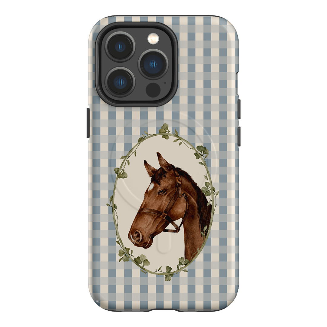 Gingham Horse Printed Phone Cases iPhone 13 Pro / Armoured MagSafe by Kasiags Art - The Dairy