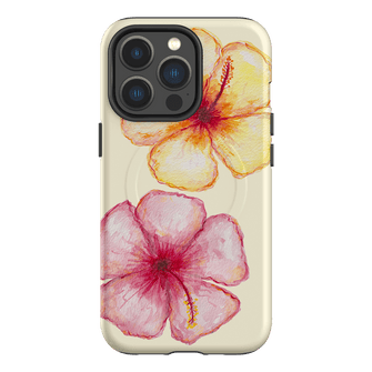 Hibiscus Flower Yellow Printed Phone Cases iPhone 13 Pro / Armoured MagSafe by BG. Studio - The Dairy