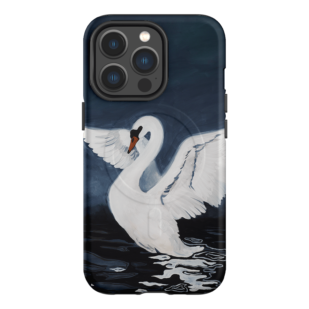 Midnight Swan Printed Phone Cases iPhone 13 Pro / Armoured MagSafe by Lisa Hu - The Dairy