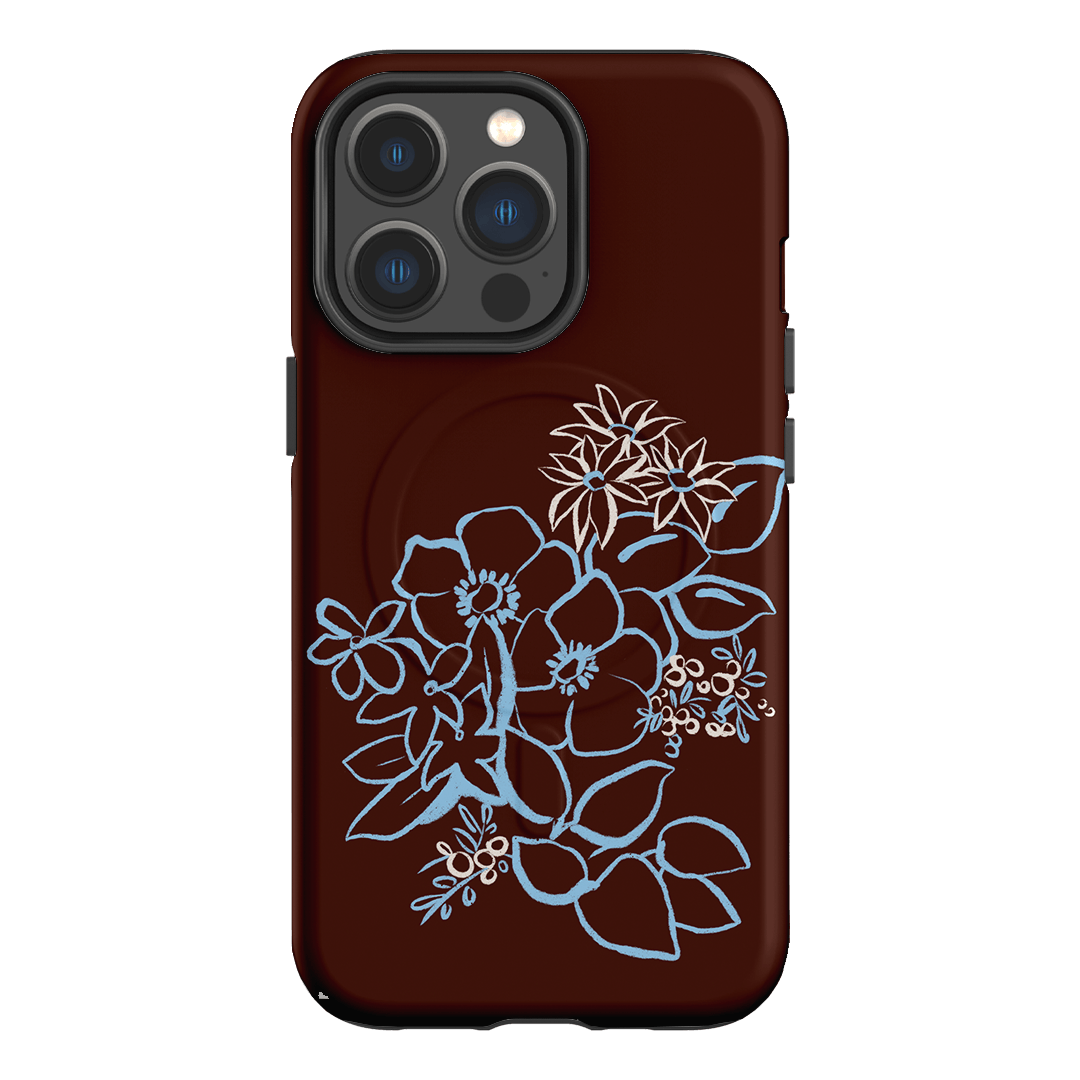 Mocha Posy Printed Phone Cases iPhone 13 Pro / Armoured MagSafe by Typoflora - The Dairy