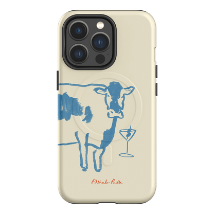 Mootini Blue Printed Phone Cases iPhone 13 Pro / Armoured MagSafe by Phthalo Ruth - The Dairy