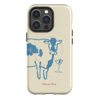 Mootini Blue Printed Phone Cases iPhone 13 Pro / Armoured MagSafe by Phthalo Ruth - The Dairy