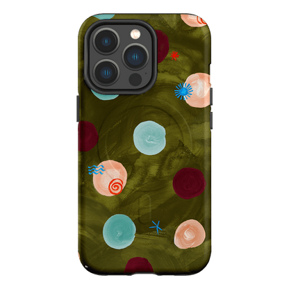 Olive Spot Printed Phone Cases iPhone 13 Pro / Armoured MagSafe by Charlie Taylor - The Dairy