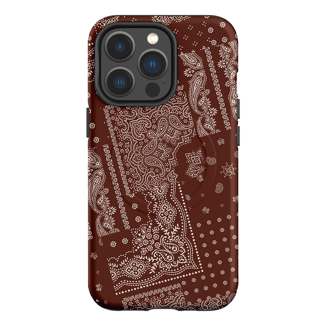 Paisley Cinnamon Printed Phone Cases iPhone 13 Pro / Armoured MagSafe by The Dairy - The Dairy