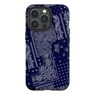 Paisley Indigo Printed Phone Cases iPhone 13 Pro / Armoured MagSafe by The Dairy - The Dairy