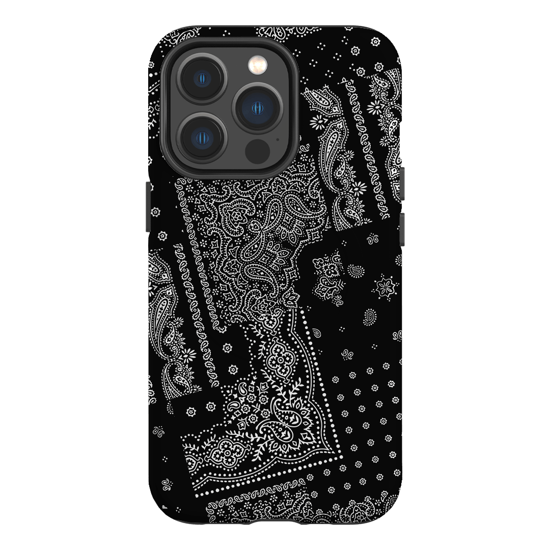 Paisley Noir Printed Phone Cases iPhone 13 Pro / Armoured MagSafe by The Dairy - The Dairy