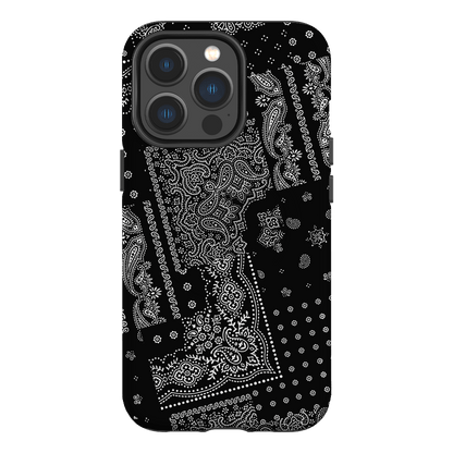 Paisley Noir Printed Phone Cases iPhone 13 Pro / Armoured MagSafe by The Dairy - The Dairy