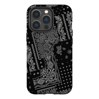 Paisley Noir Printed Phone Cases iPhone 13 Pro / Armoured MagSafe by The Dairy - The Dairy