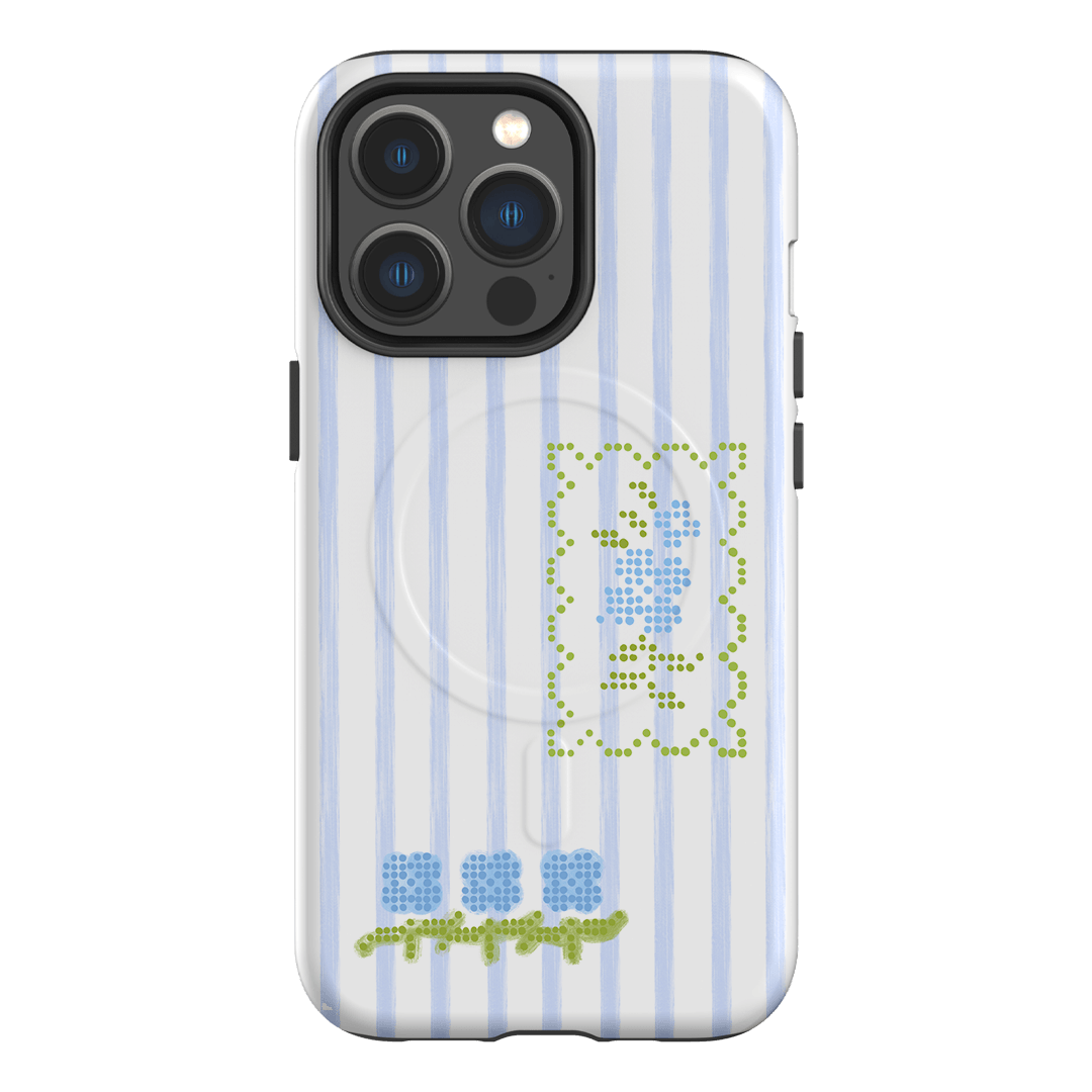 Patchwork Blue Printed Phone Cases iPhone 13 Pro / Armoured MagSafe by Kayla Carr - The Dairy