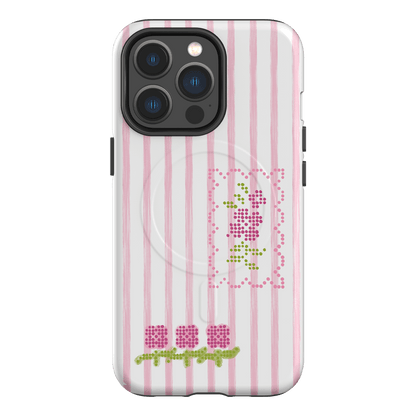 Patchwork Pink Printed Phone Cases iPhone 13 Pro / Armoured MagSafe by Kayla Carr - The Dairy