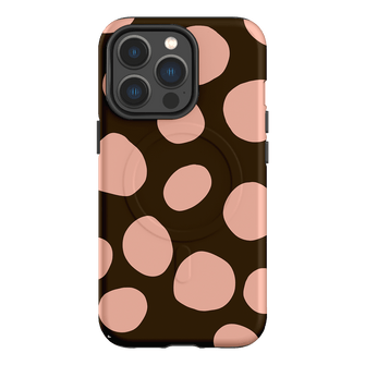Pebbles Chocolate Pink Printed Phone Cases iPhone 13 Pro / Armoured MagSafe by Veronica Tucker - The Dairy