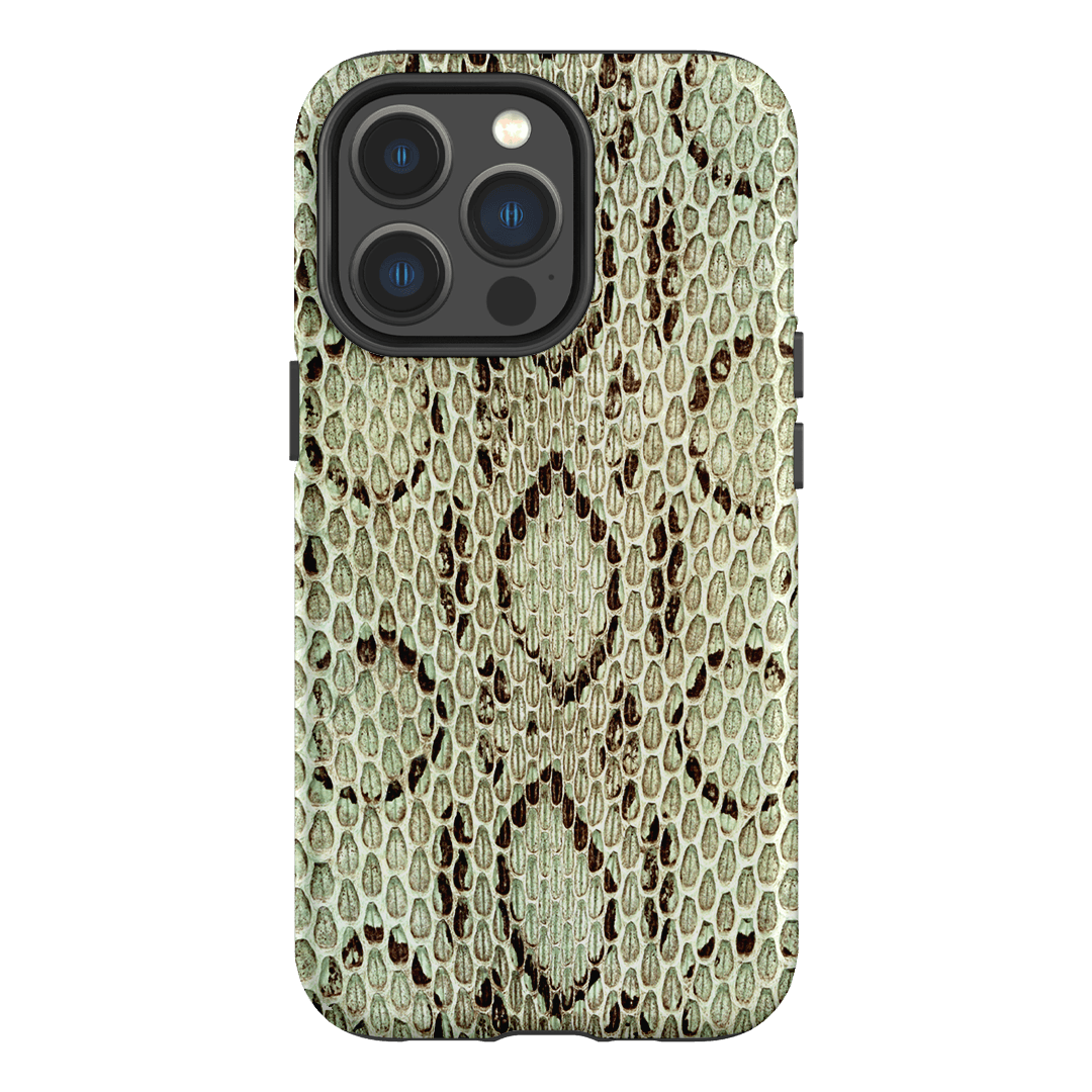 Pistachio Python Printed Phone Cases iPhone 13 Pro / Armoured MagSafe by The Dairy - The Dairy
