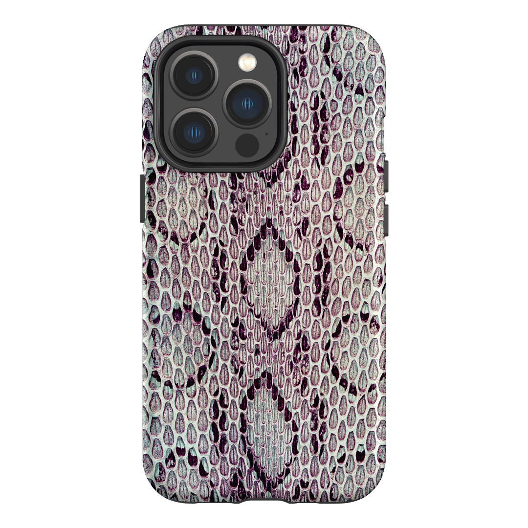 Plum Python Printed Phone Cases iPhone 13 Pro / Armoured MagSafe by The Dairy - The Dairy