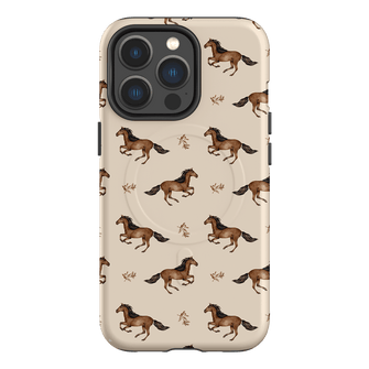 Running Horse Printed Phone Cases iPhone 13 Pro / Armoured MagSafe by Kasiags Art - The Dairy