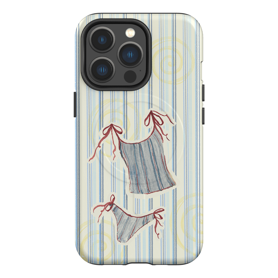 Stripe Tankini Printed Phone Cases iPhone 13 Pro / Armoured MagSafe by Kayla Carr - The Dairy