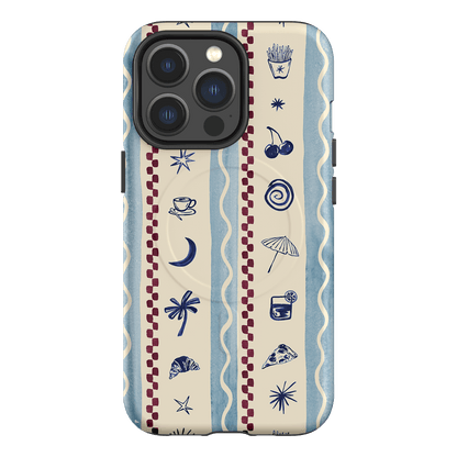 Summer Snacks Blue Printed Phone Cases iPhone 13 Pro / Armoured MagSafe by Charlie Taylor - The Dairy