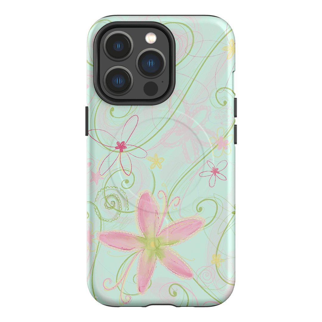 Swirl Blue Printed Phone Cases iPhone 13 Pro / Armoured MagSafe by Kayla Carr - The Dairy