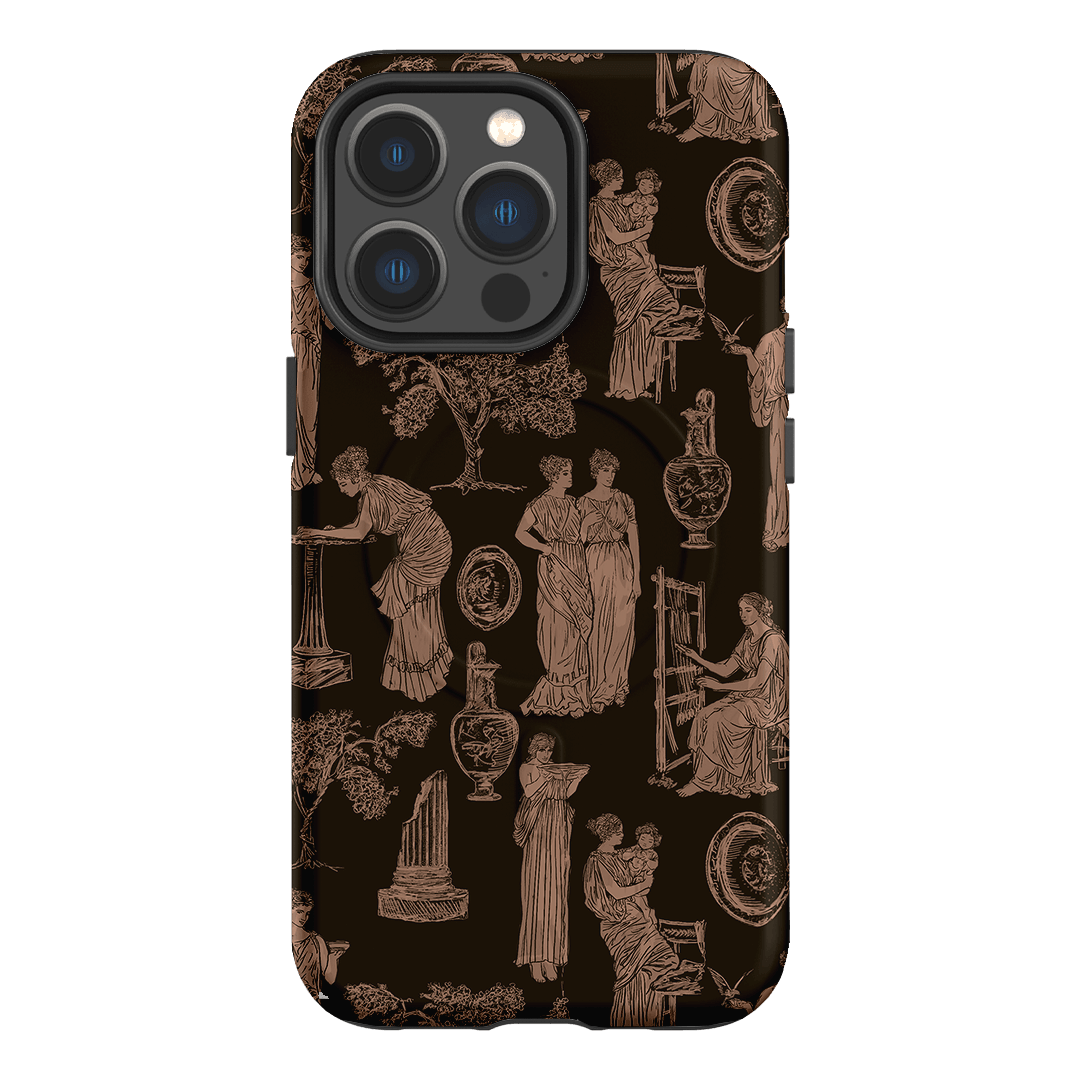 Symposium Burnt Umber Printed Phone Cases iPhone 13 Pro / Armoured MagSafe by Veronica Tucker - The Dairy