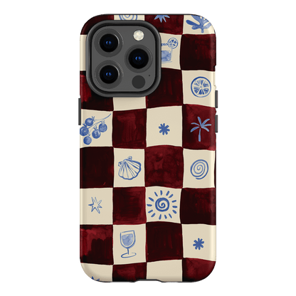 Afternoon Mezze Maroon Printed Phone Cases iPhone 13 Pro / Armoured by Charlie Taylor - The Dairy