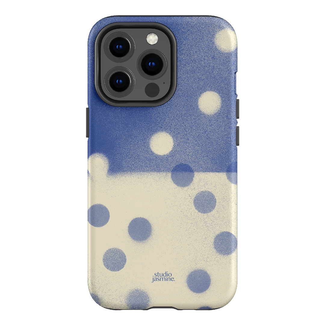 Bleu Polka Dot Printed Phone Cases iPhone 13 Pro / Armoured by Jasmine Dowling - The Dairy