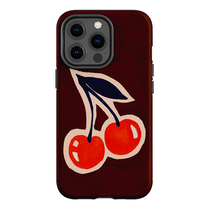 Cherries Printed Phone Cases iPhone 13 Pro / Armoured by Studio Bon - The Dairy