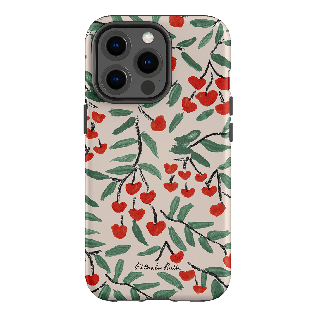 Cherry Love Printed Phone Cases iPhone 13 Pro / Armoured by Phthalo Ruth - The Dairy