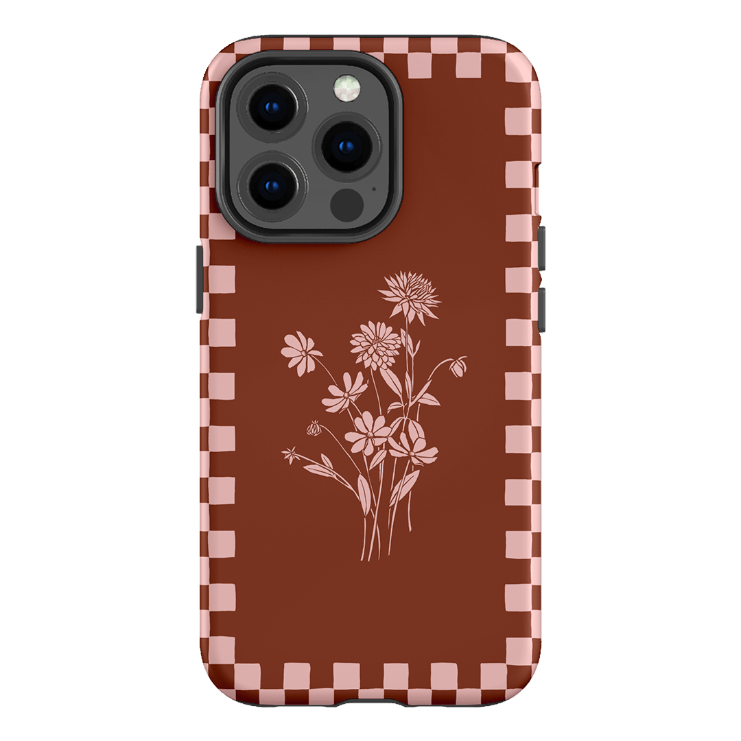 Dahlia Check Floral Phone Case Dahlia Check Floral Phone Case