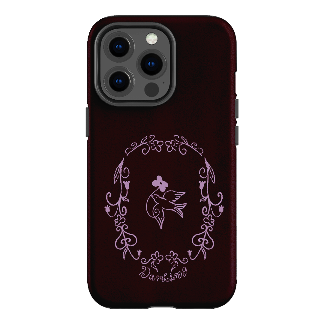 Darling Burgundy Printed Phone Cases by The Dairy - The Dairy