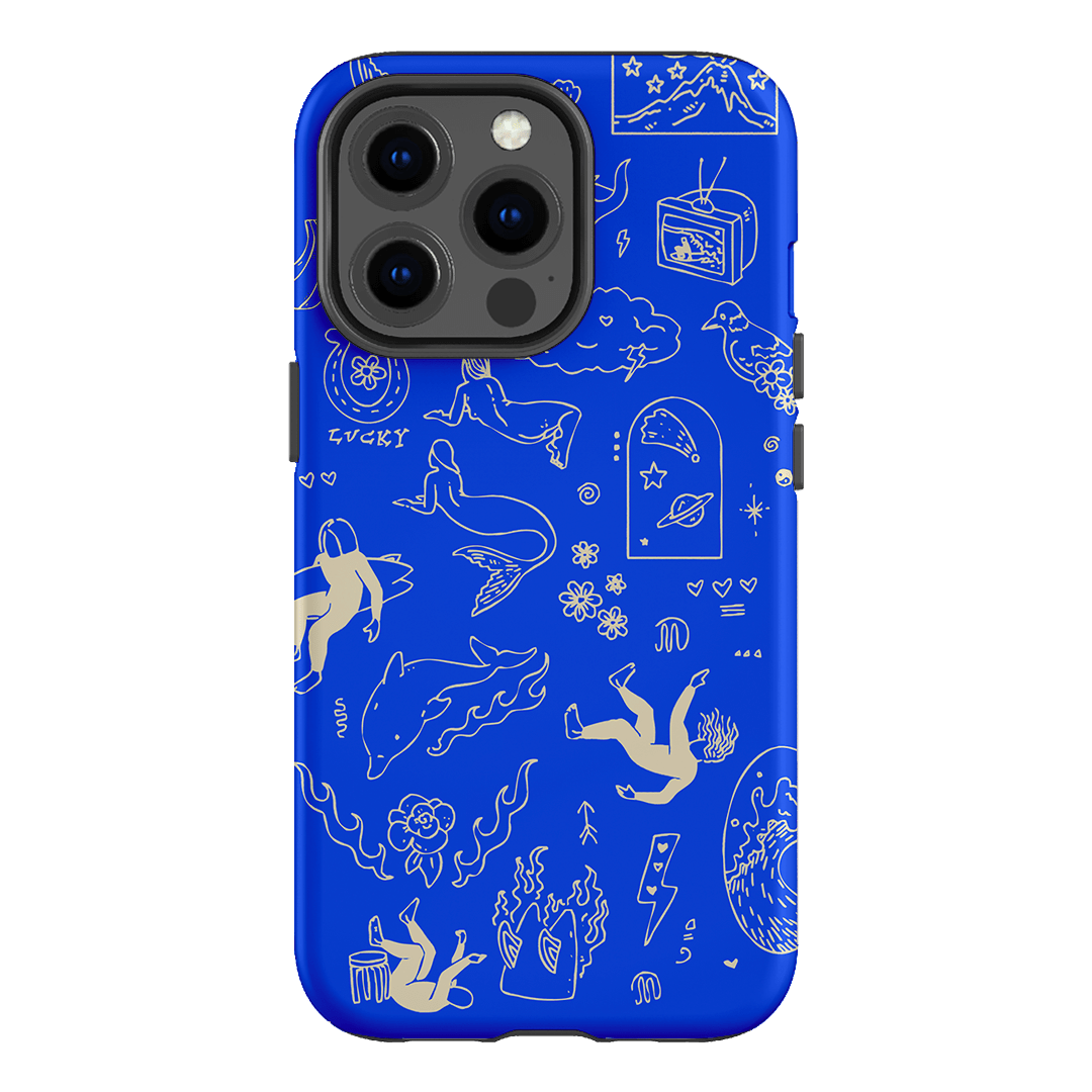 Easty Flash Blue Printed Phone Cases iPhone 13 Pro / Armoured by Easty Beasty - The Dairy