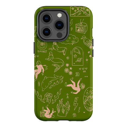 Easty Flash Green Printed Phone Cases iPhone 13 Pro / Armoured by Easty Beasty - The Dairy