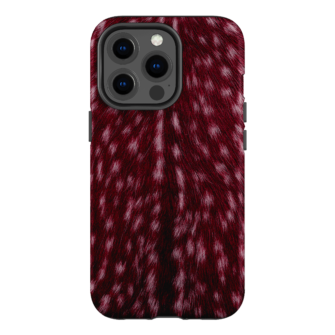 Fawn Burgundy Printed Phone Cases iPhone 13 Pro / Armoured by The Dairy - The Dairy