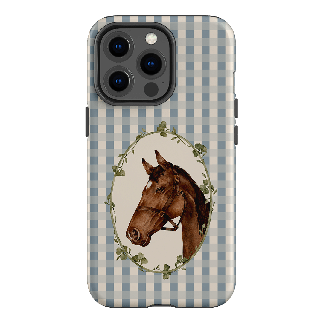 Gingham Horse Printed Phone Cases iPhone 13 Pro / Armoured by Kasiags Art - The Dairy