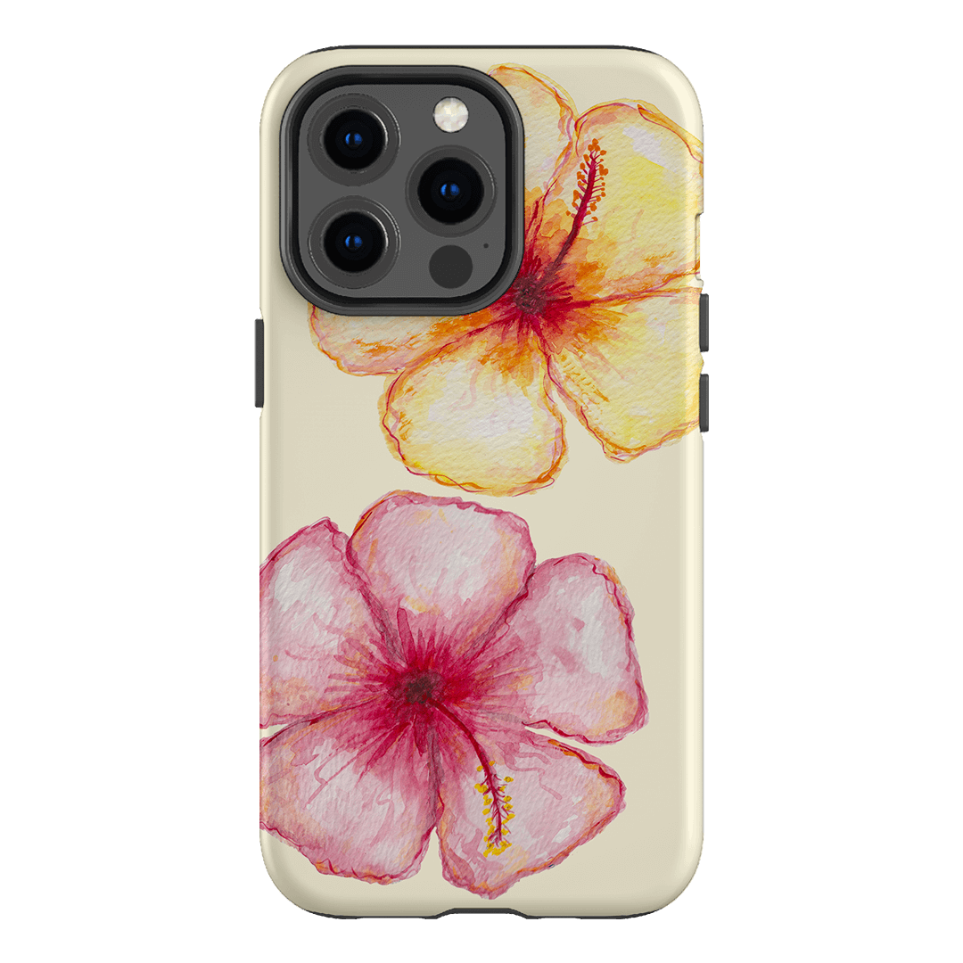 Hibiscus Flower Yellow Printed Phone Cases iPhone 13 Pro / Armoured by BG. Studio - The Dairy