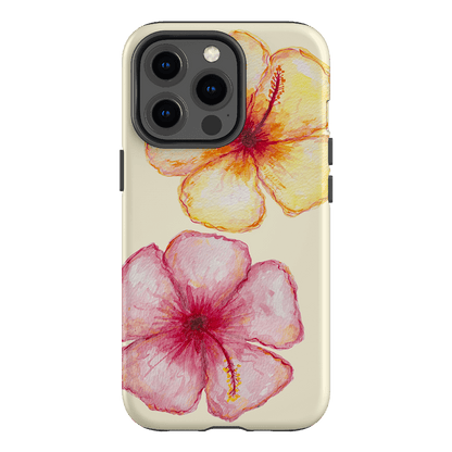 Hibiscus Flower Yellow Printed Phone Cases iPhone 13 Pro / Armoured by BG. Studio - The Dairy