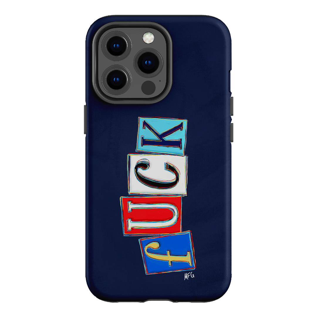 Lil Fcks Blue Printed Phone Cases iPhone 13 Pro / Armoured by Margarbs Art - The Dairy