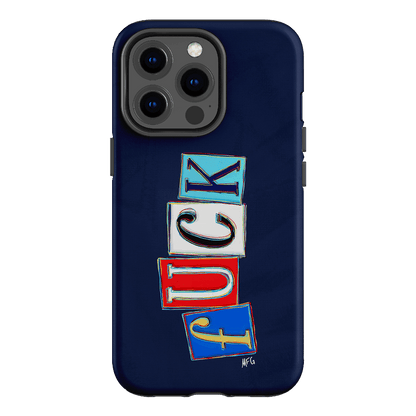 Lil Fcks Blue Printed Phone Cases iPhone 13 Pro / Armoured by Margarbs Art - The Dairy