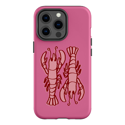 Lobster Love Pink Printed Phone Cases iPhone 13 Pro / Armoured by The Dairy - The Dairy