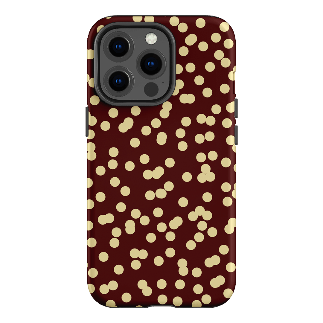 Mini Confetti Burgundy Butter Printed Phone Cases iPhone 13 Pro / Armoured by Veronica Tucker - The Dairy