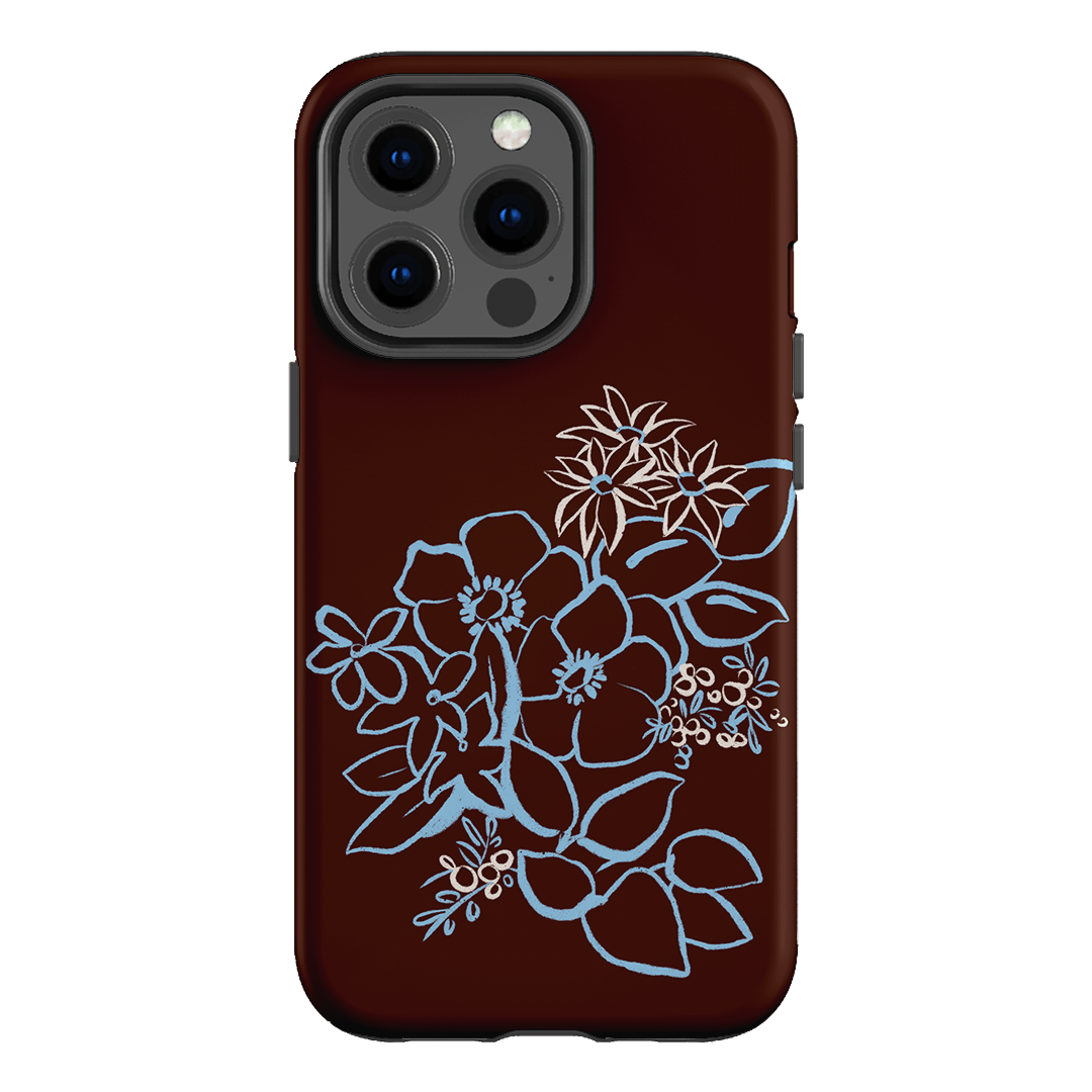 Mocha Posy Printed Phone Cases iPhone 13 Pro / Armoured by Typoflora - The Dairy