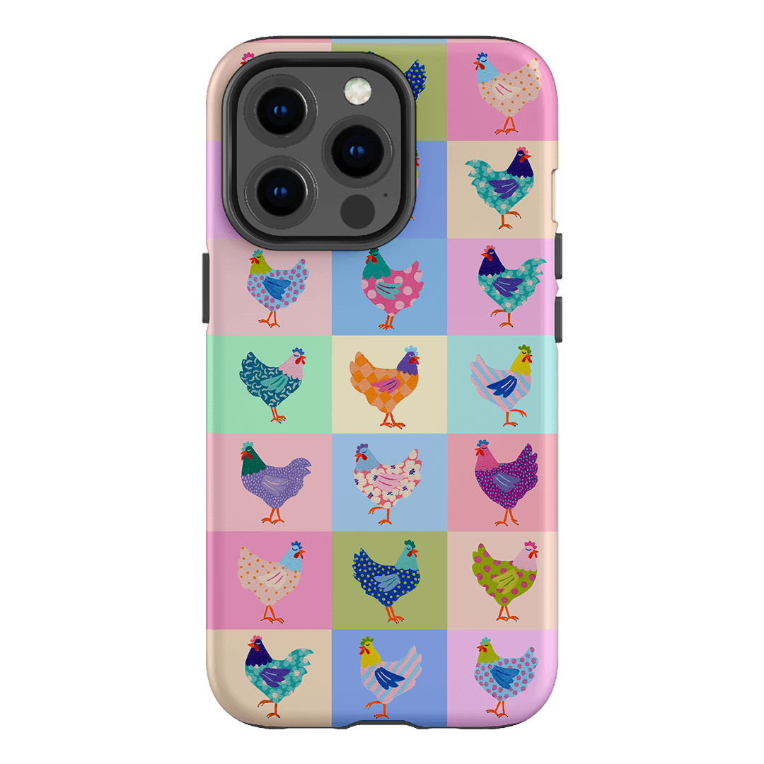 Pastel Chickens Printed Phone Cases iPhone 13 Pro / Armoured by Kayla Henley - The Dairy