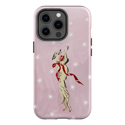 Pink Bow Hound Printed Phone Cases iPhone 13 Pro / Armoured by Lisa Hu - The Dairy