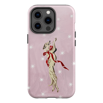 Pink Bow Hound Printed Phone Cases iPhone 13 Pro / Armoured by Lisa Hu - The Dairy