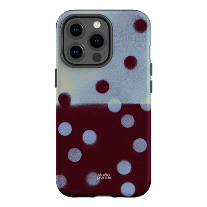 Plum Polka Dot Printed Phone Cases iPhone 13 Pro / Armoured by Jasmine Dowling - The Dairy