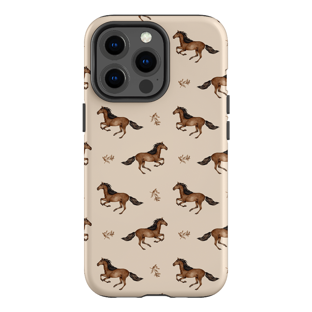 Running Horse Printed Phone Cases iPhone 13 Pro / Armoured by Kasiags Art - The Dairy