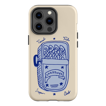 Sardine Social Blue Printed Phone Cases iPhone 13 Pro / Armoured by The Dairy - The Dairy