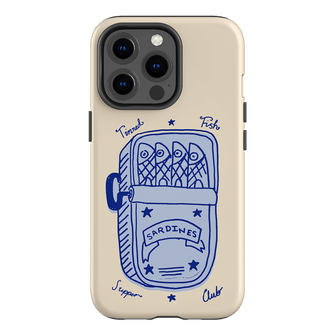 Sardine Social Blue Printed Phone Cases iPhone 13 Pro / Armoured by The Dairy - The Dairy