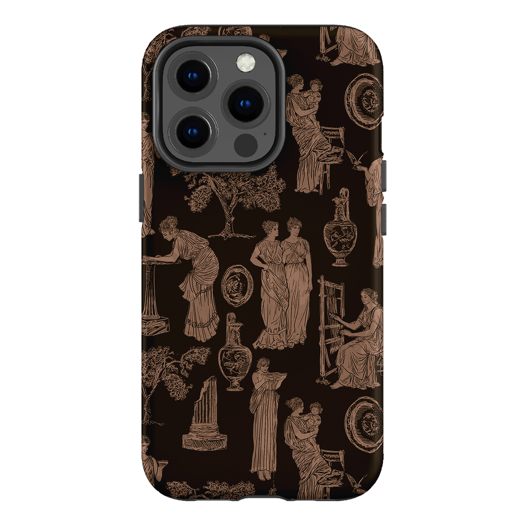 Symposium Burnt Umber Printed Phone Cases iPhone 13 Pro / Armoured by Veronica Tucker - The Dairy