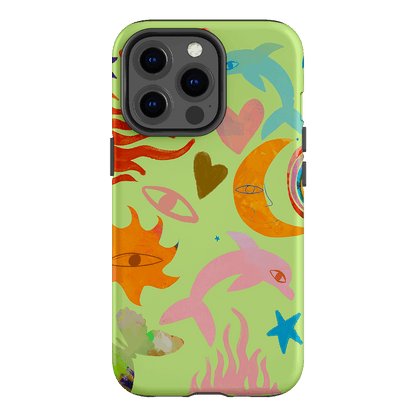 Tattoos Green Printed Phone Cases iPhone 13 Pro / Armoured by Kate Eliza - The Dairy