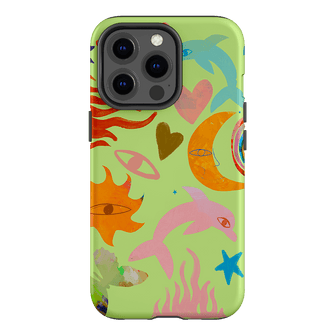 Tattoos Green Printed Phone Cases iPhone 13 Pro / Armoured by Kate Eliza - The Dairy